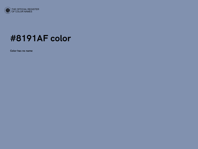 #8191AF color image