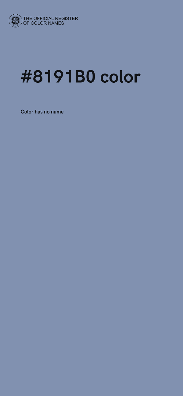 #8191B0 color image