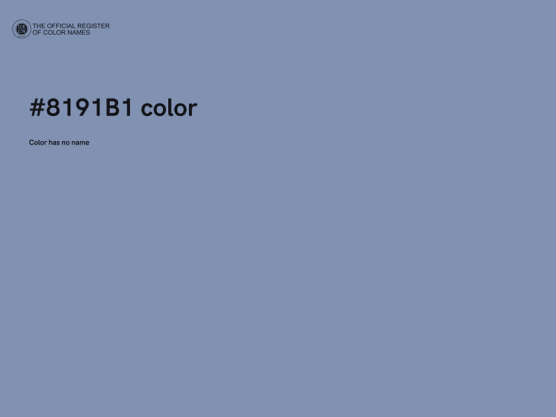 #8191B1 color image