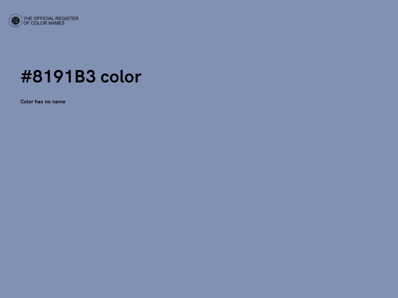 #8191B3 color image
