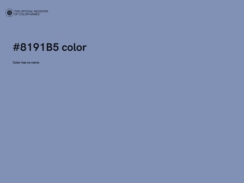 #8191B5 color image