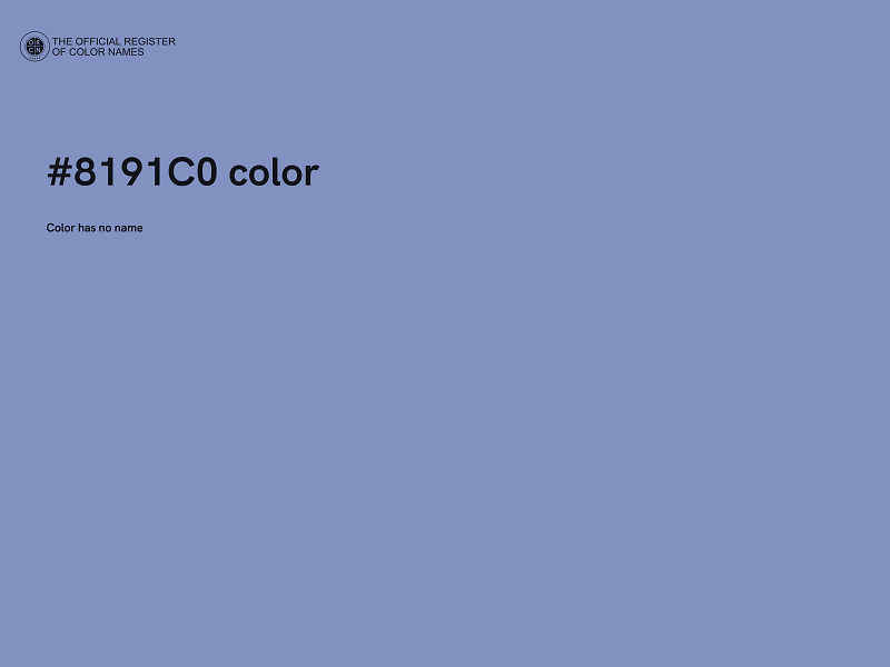 #8191C0 color image