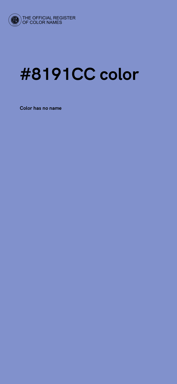 #8191CC color image