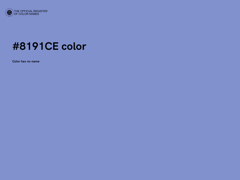 #8191CE color image