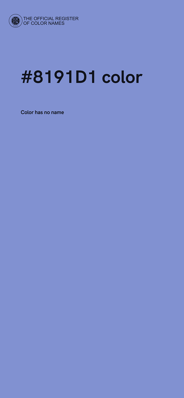 #8191D1 color image