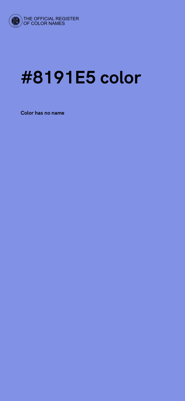 #8191E5 color image