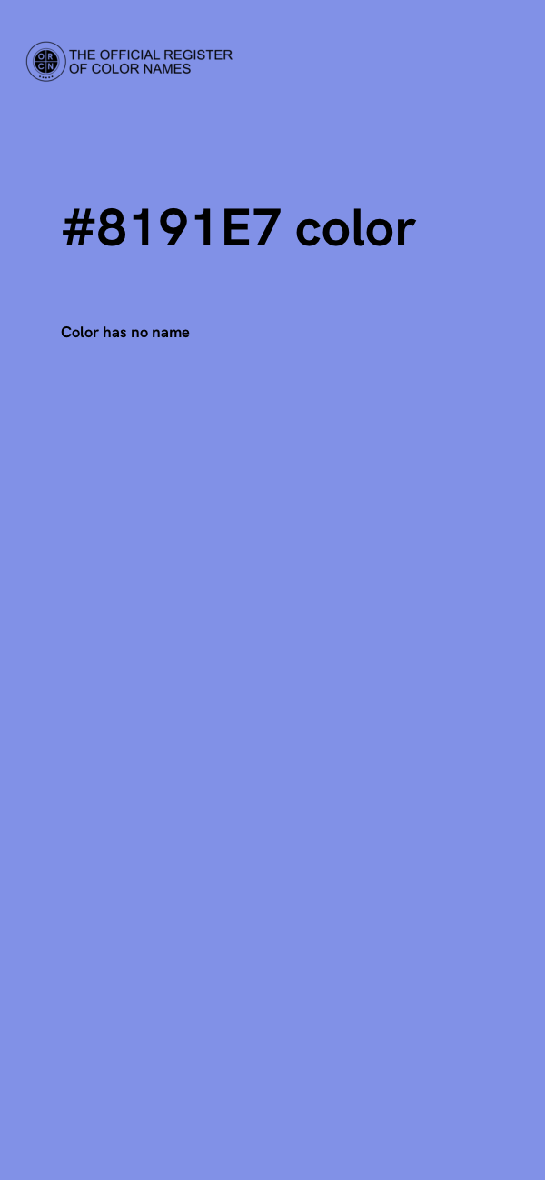#8191E7 color image