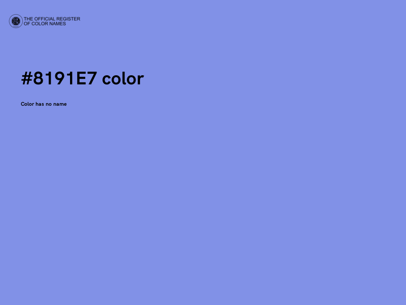 #8191E7 color image