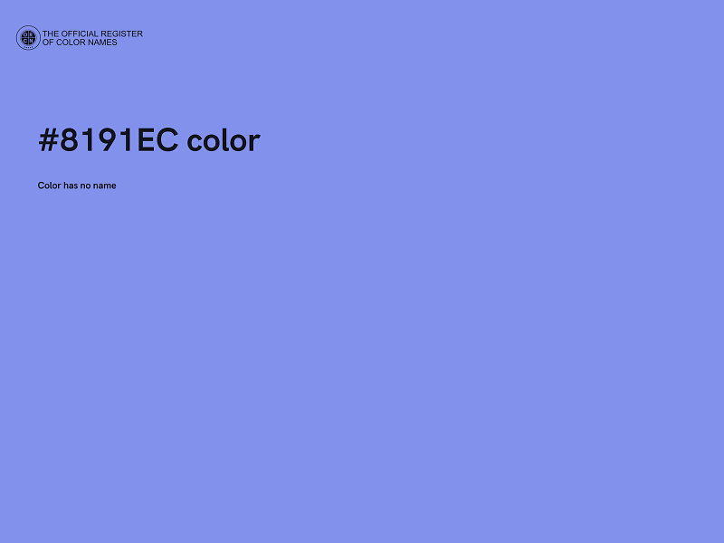 #8191EC color image