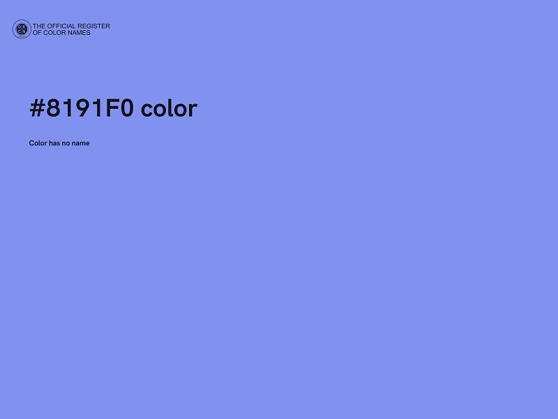 #8191F0 color image