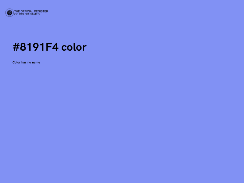 #8191F4 color image