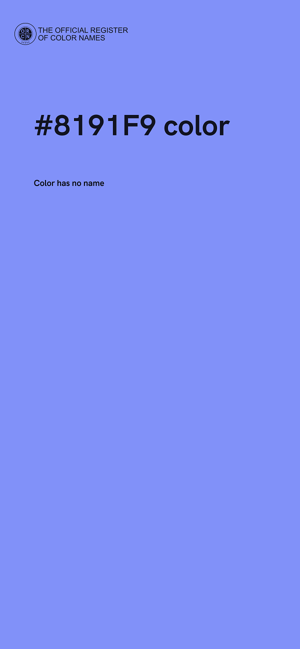#8191F9 color image