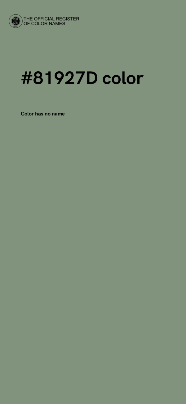 #81927D color image