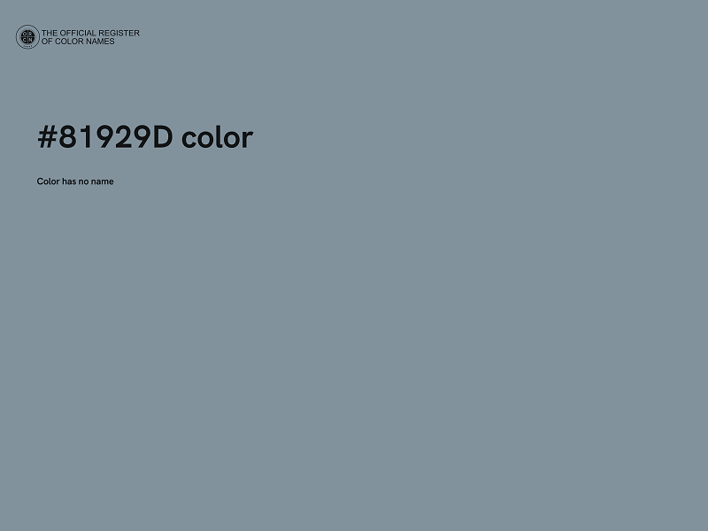 #81929D color image