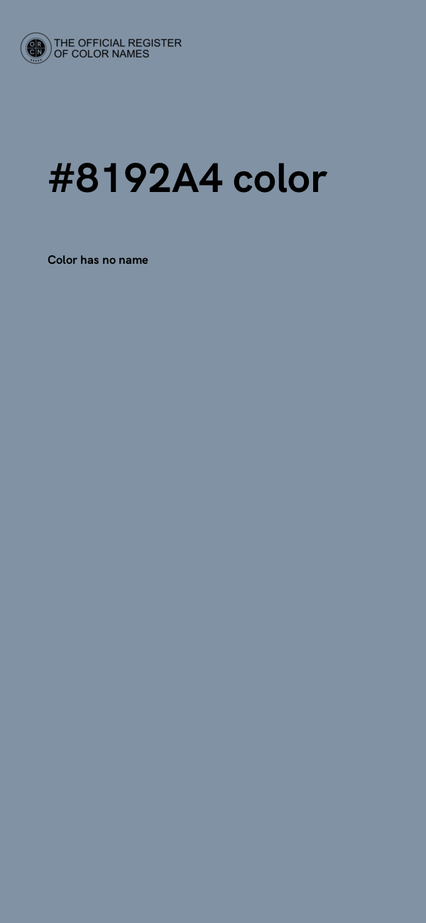 #8192A4 color image