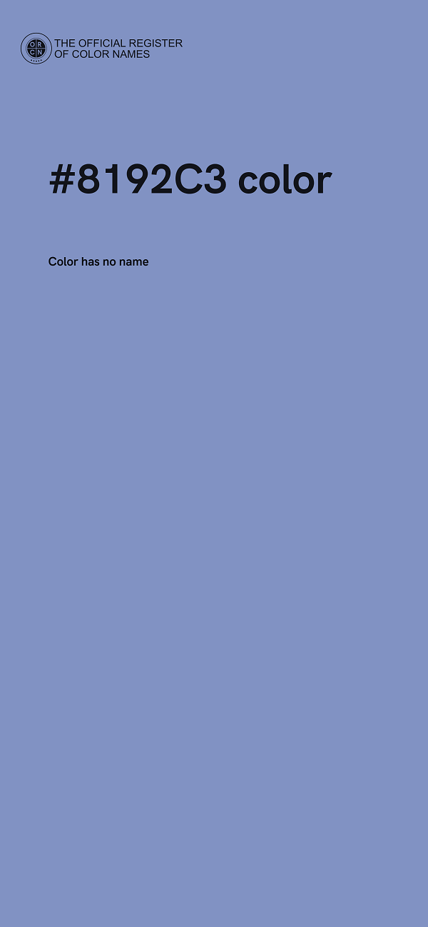 #8192C3 color image
