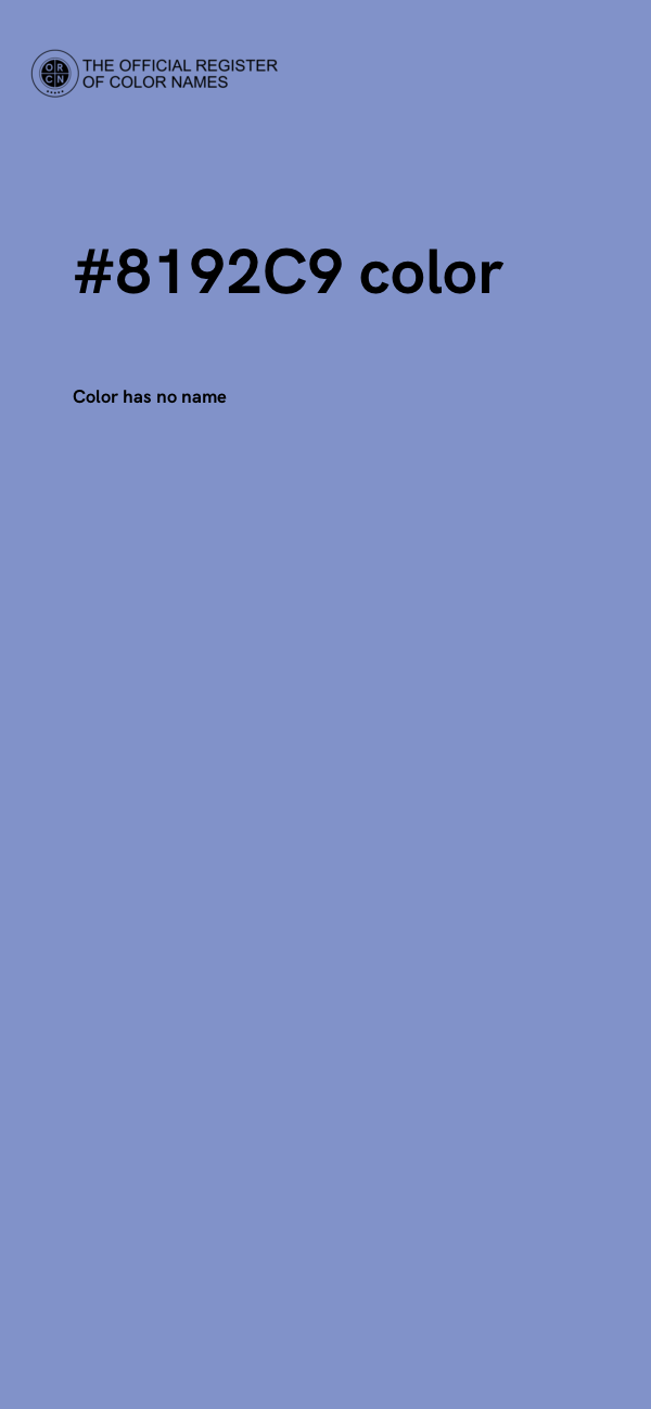 #8192C9 color image