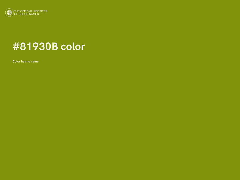 #81930B color image