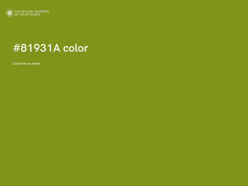 #81931A color image