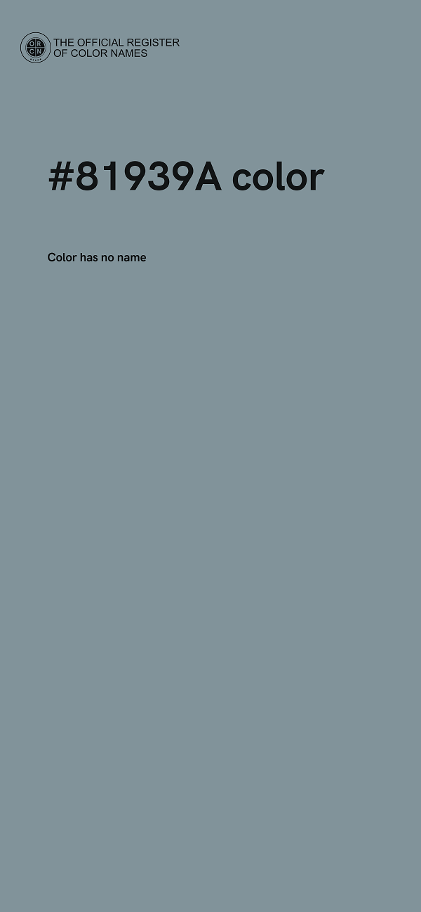 #81939A color image