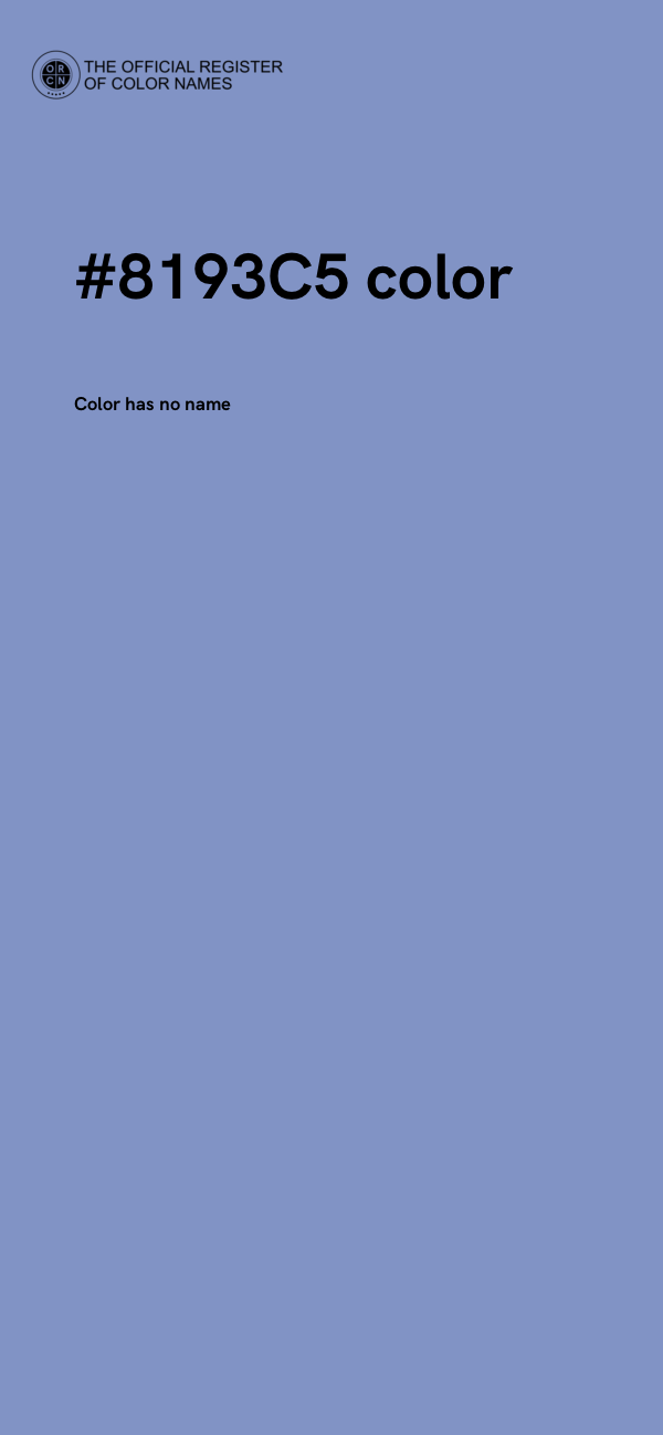 #8193C5 color image