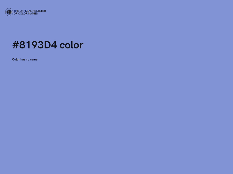 #8193D4 color image