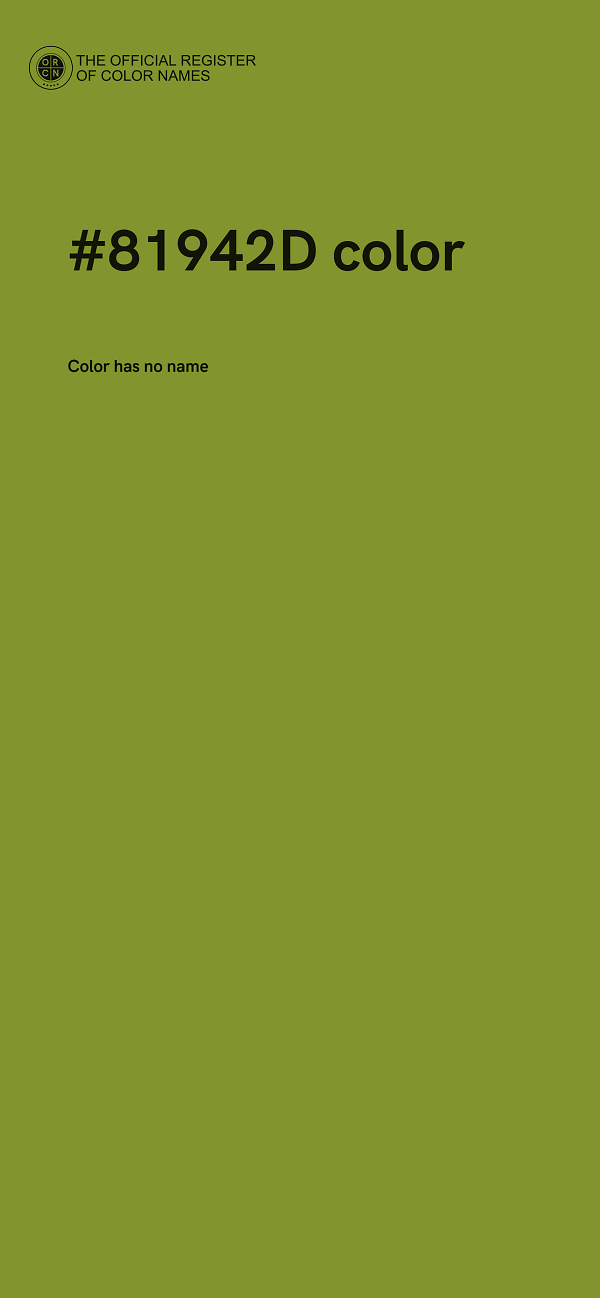 #81942D color image