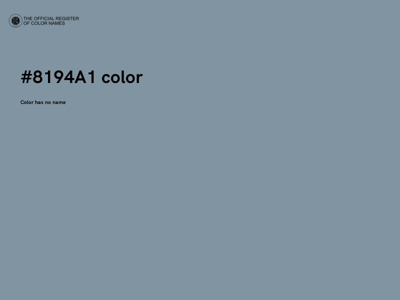 #8194A1 color image