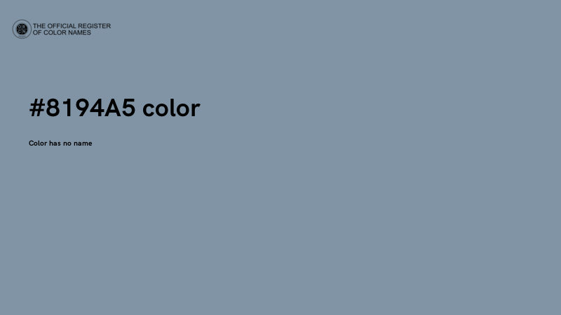 #8194A5 color image