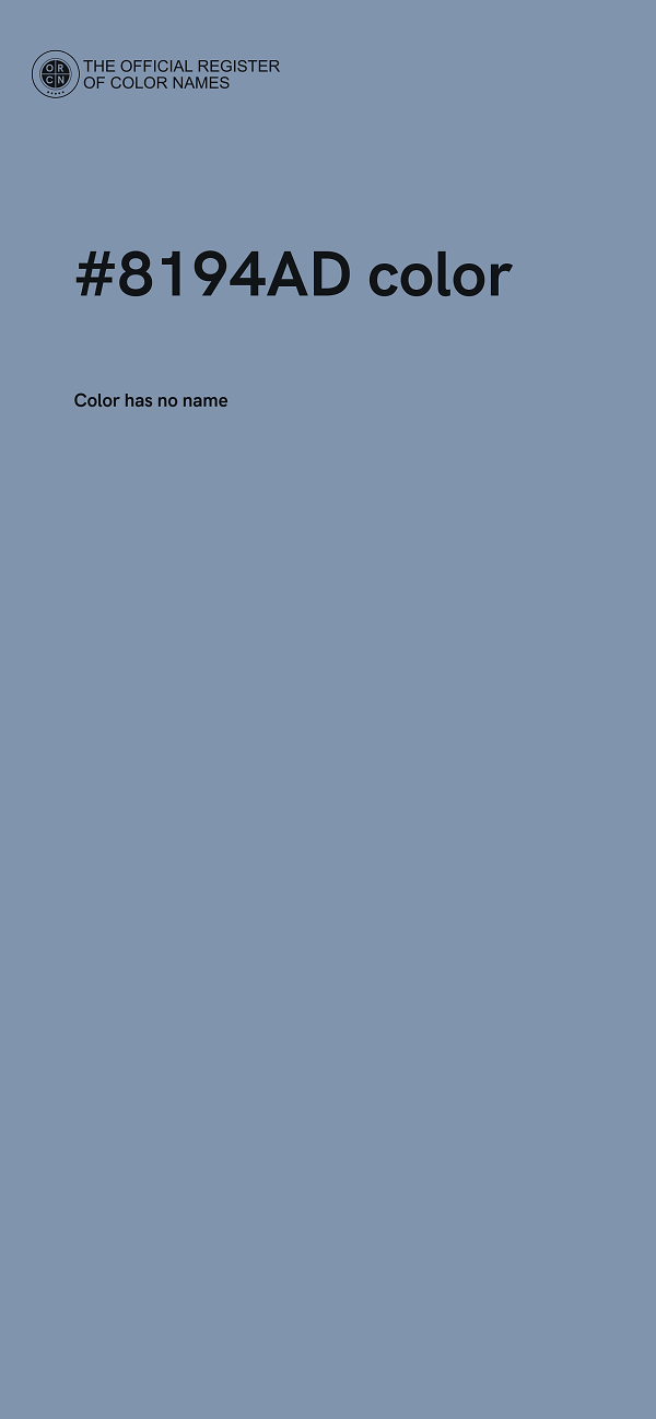#8194AD color image