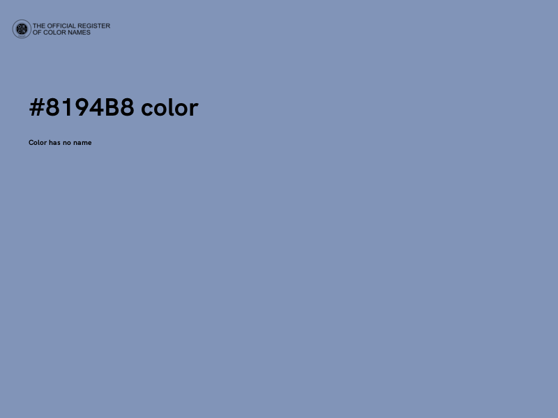#8194B8 color image