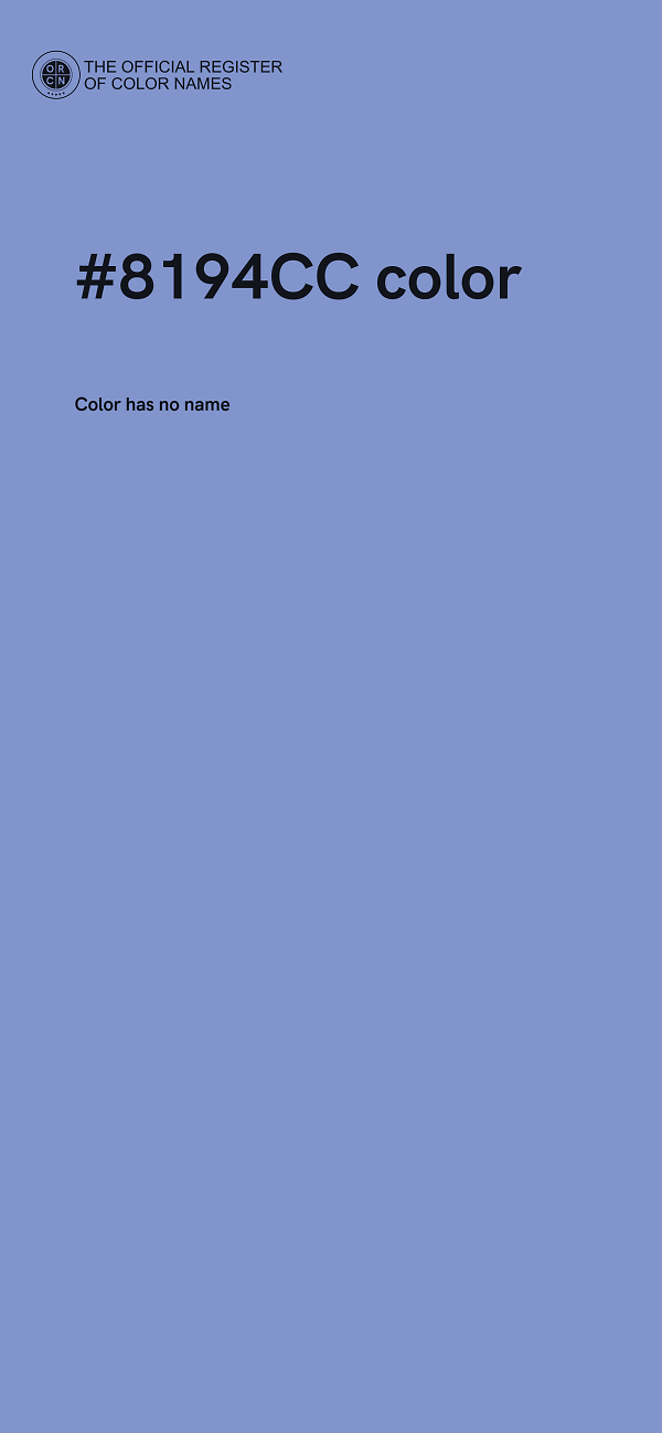#8194CC color image