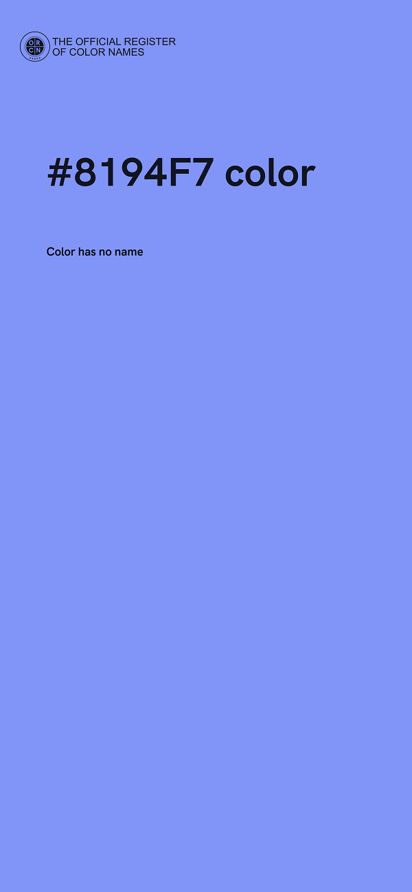 #8194F7 color image