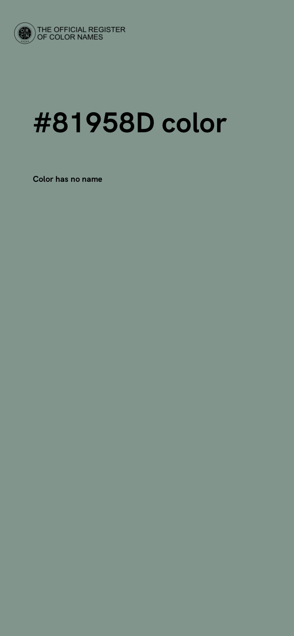 #81958D color image