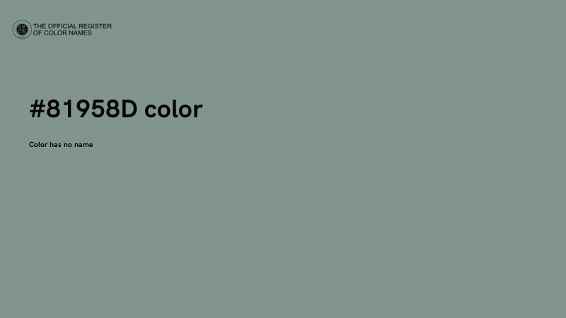 #81958D color image