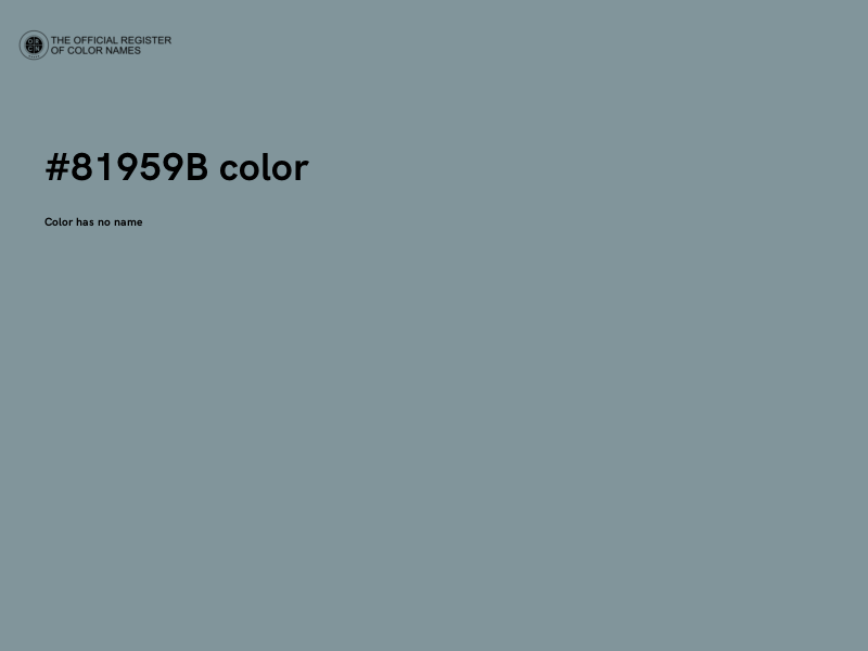 #81959B color image