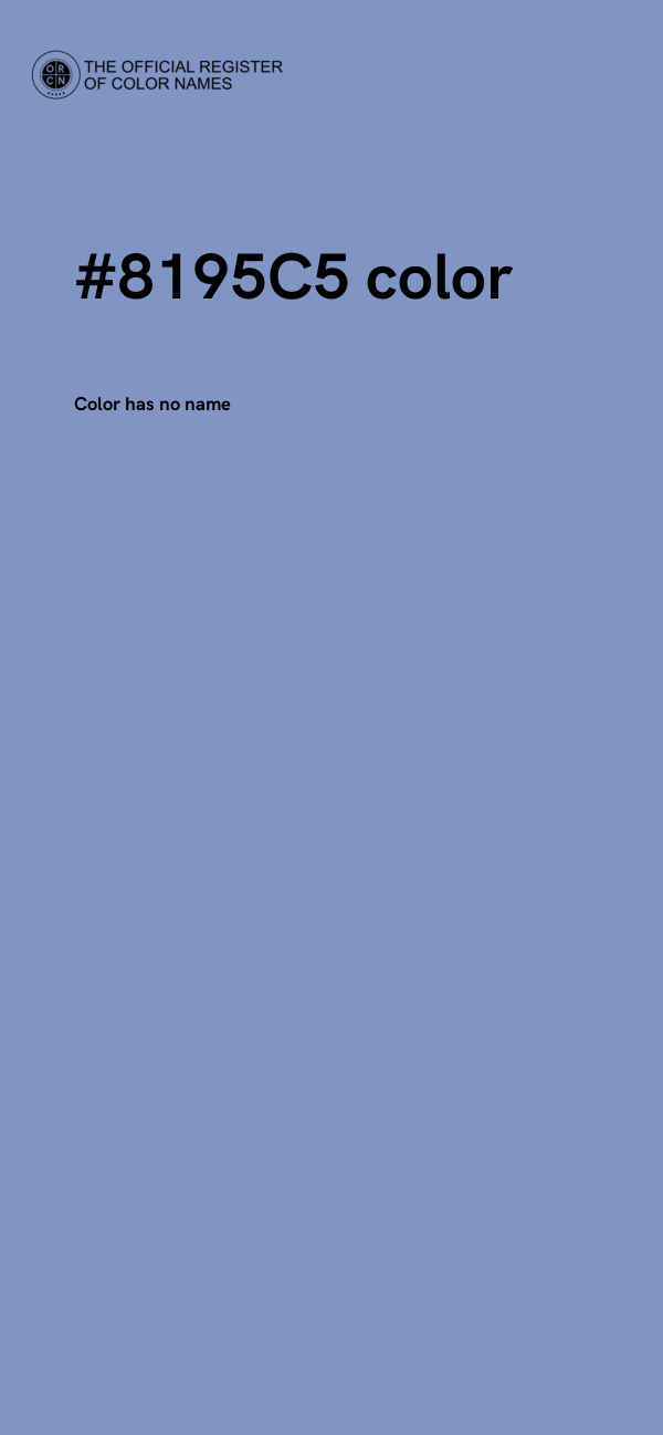 #8195C5 color image