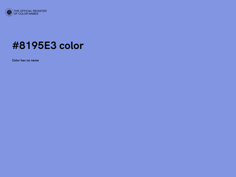 #8195E3 color image