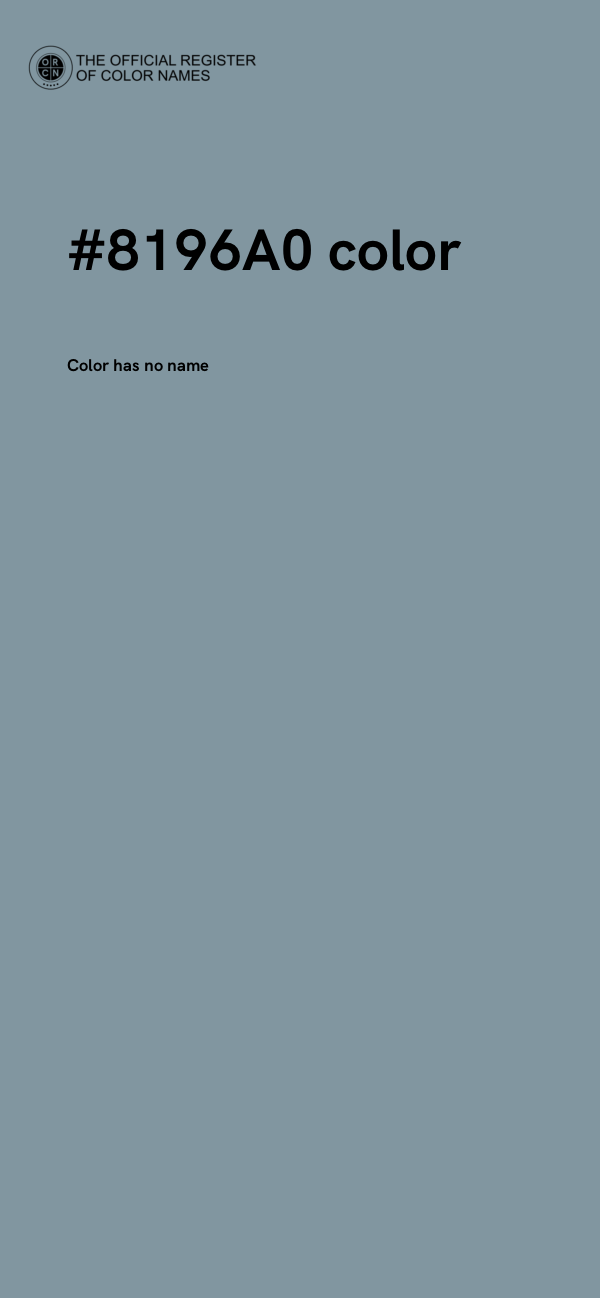 #8196A0 color image