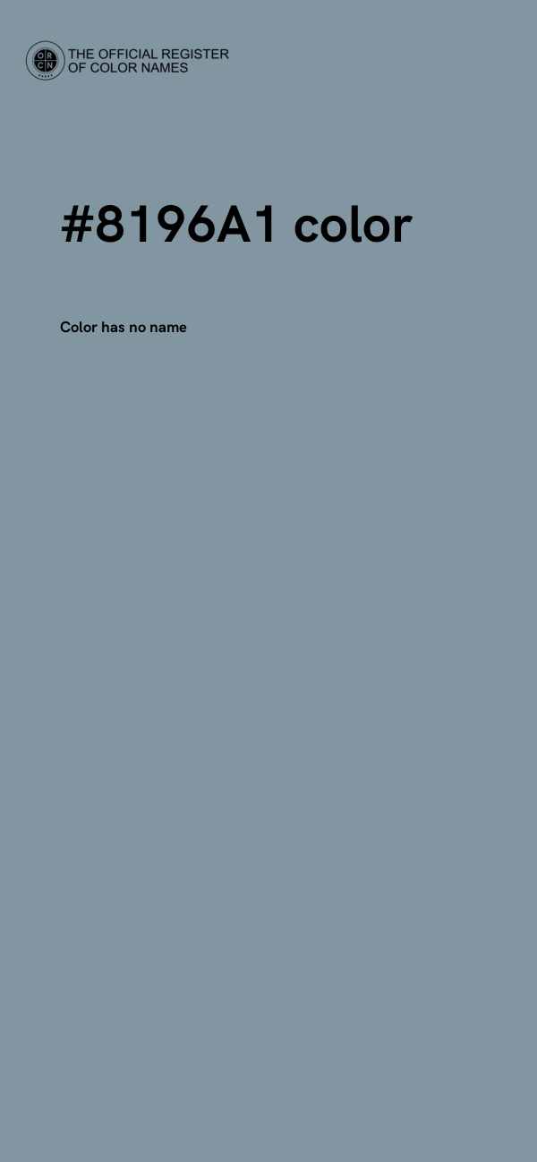 #8196A1 color image