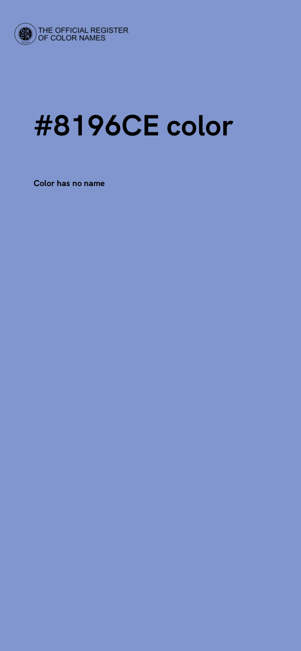 #8196CE color image