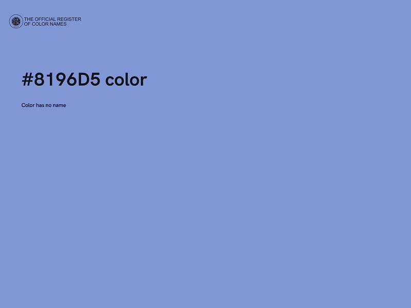 #8196D5 color image