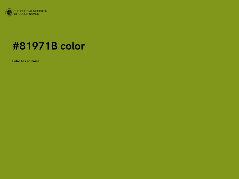 #81971B color image