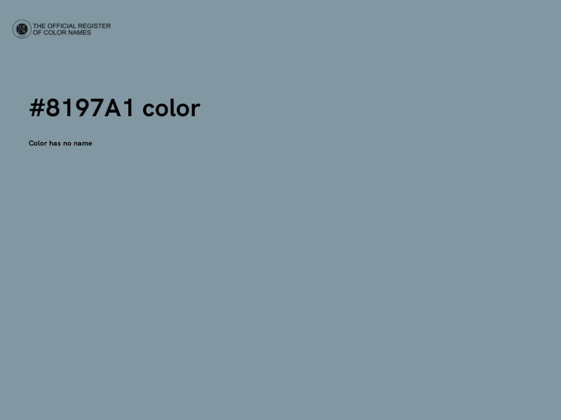 #8197A1 color image
