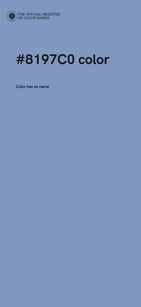 #8197C0 color image