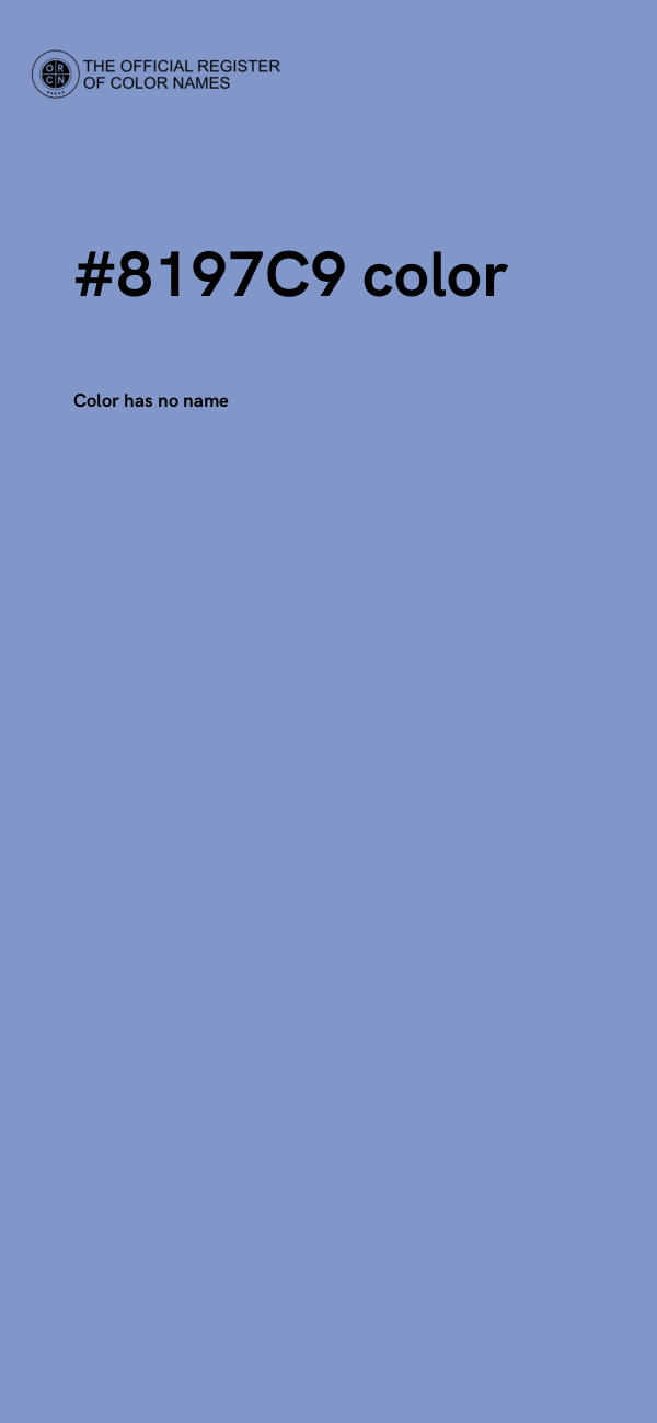 #8197C9 color image