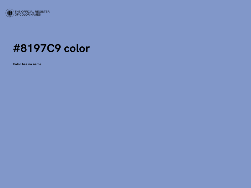 #8197C9 color image