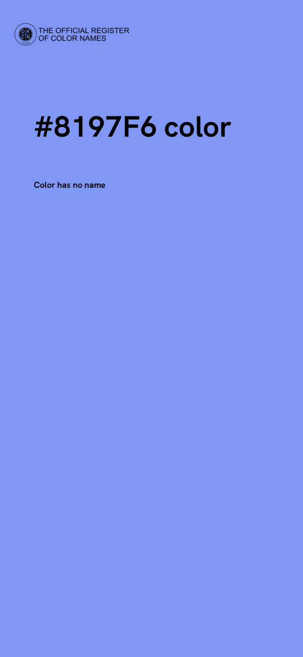 #8197F6 color image