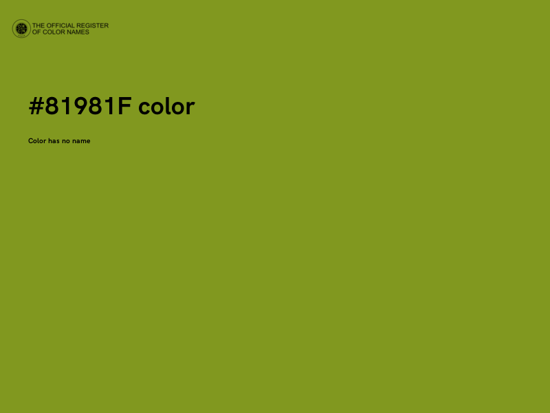 #81981F color image