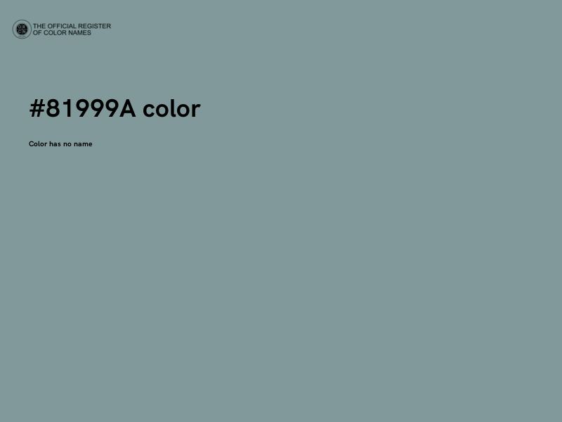 #81999A color image